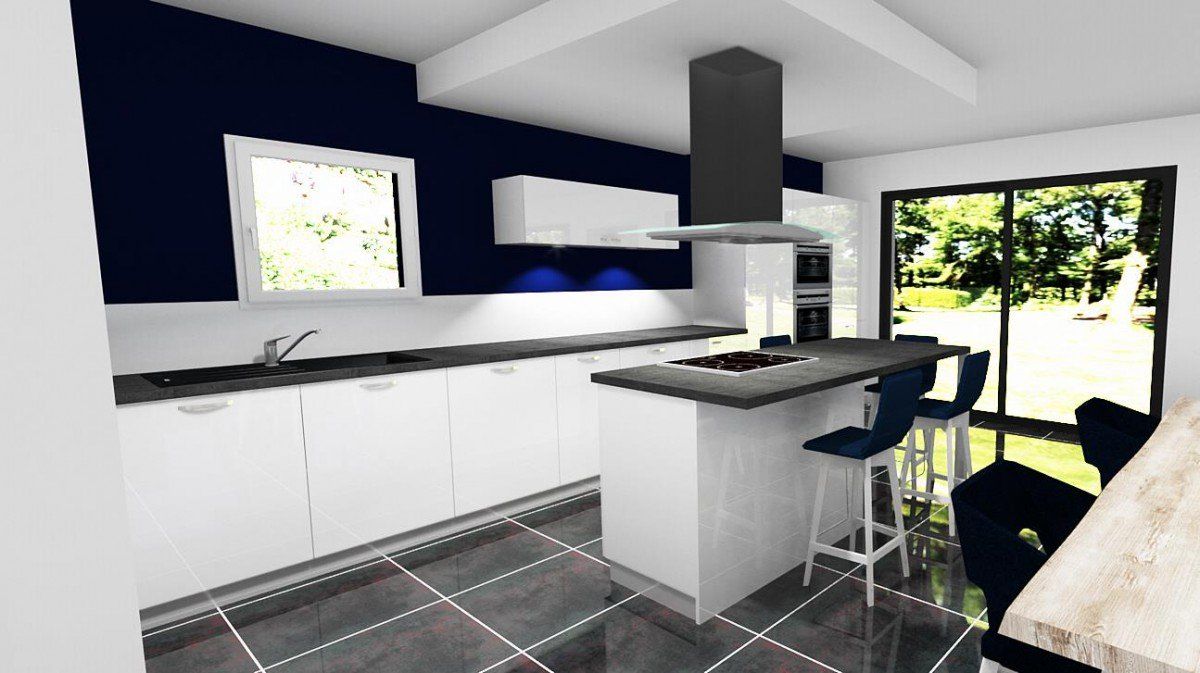 Plan de cuisine blanche