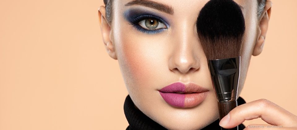 Frau mit Make-up