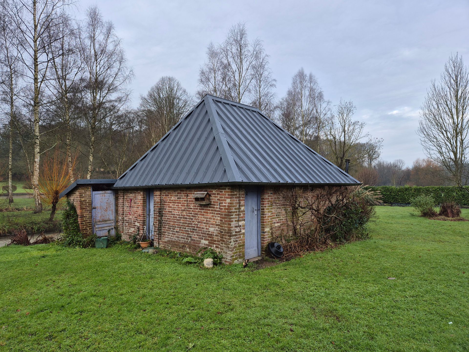 Pose de toiture en tôle bac acier