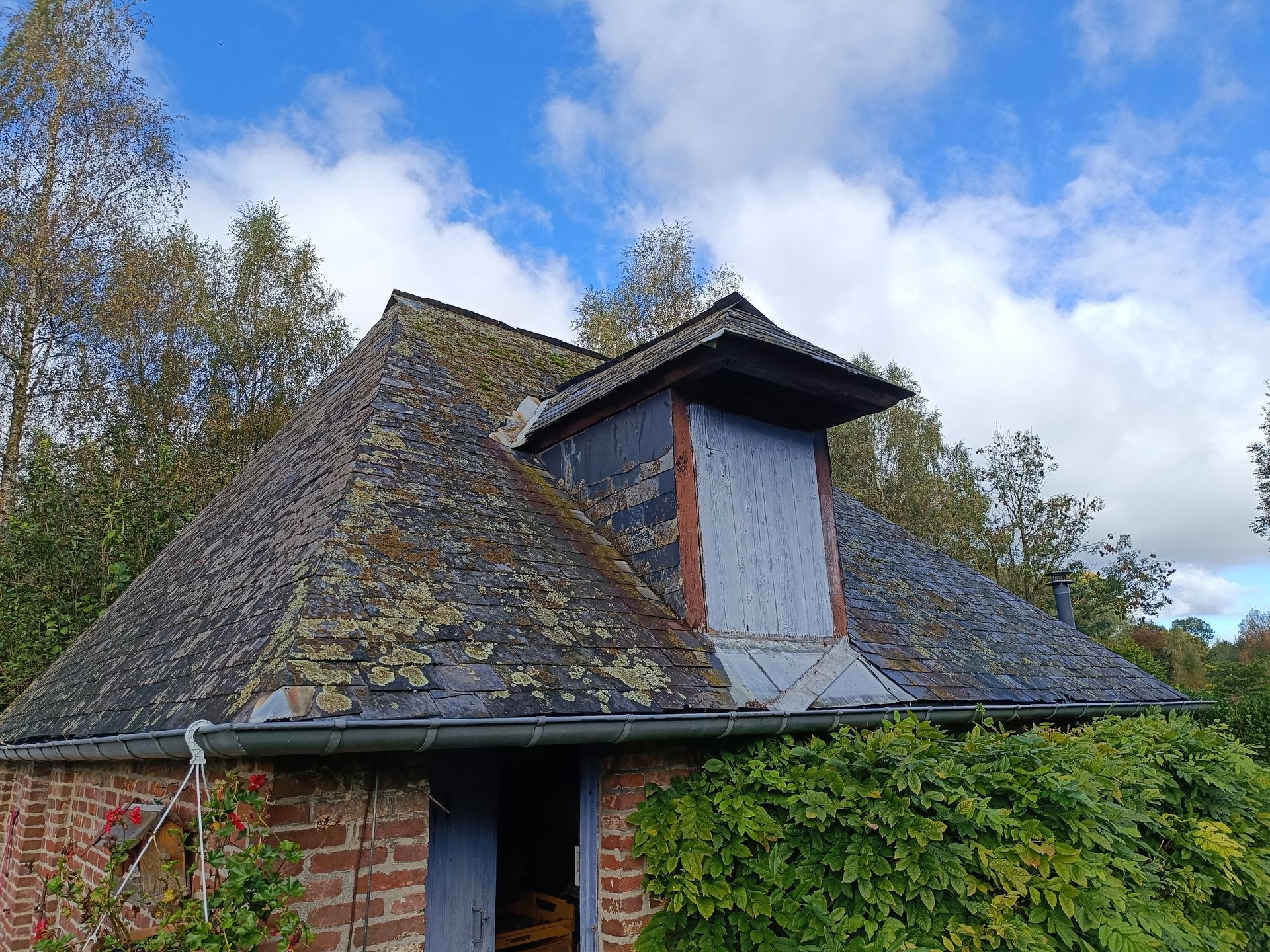 Avant démontage de toiture