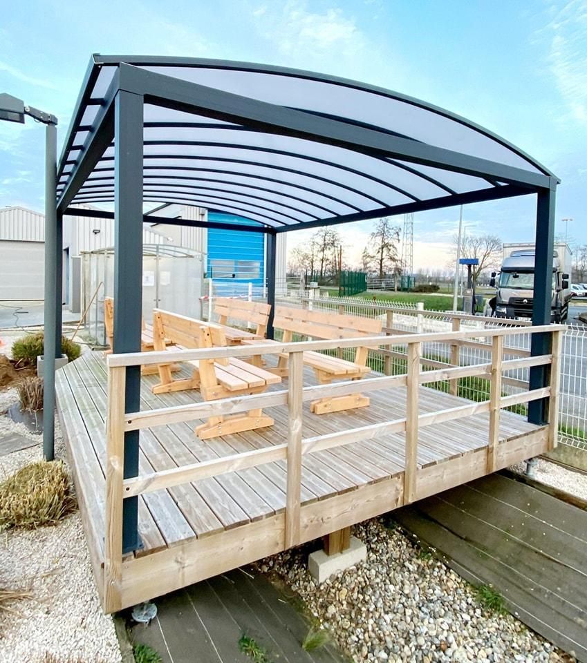 Pergola avec terrasse bois