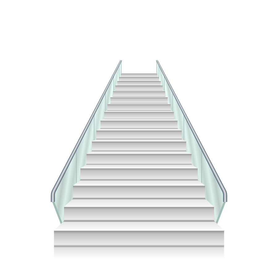 Illustration d'un escalier avec garde-corps