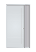Porte d'entrée moderne blanche