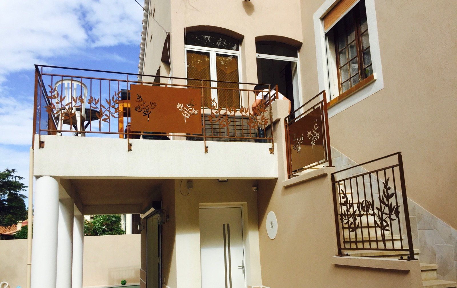 Garde-corps grillagé