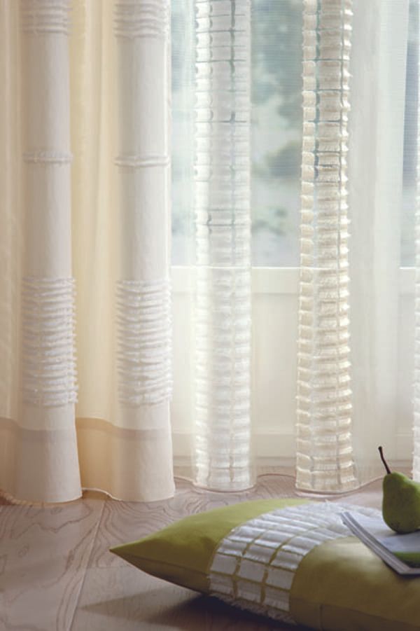 Bas de voilage blanc