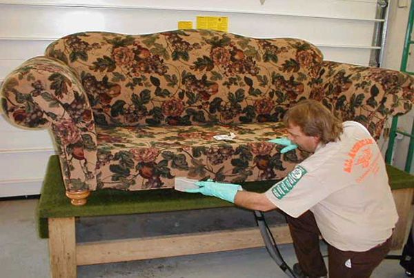Traitement d’un canapé ancien