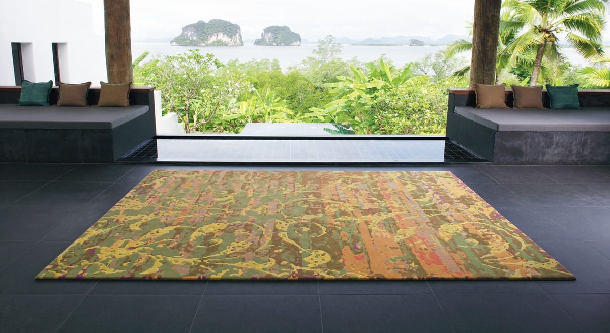 Tapis abstrait sur mesure