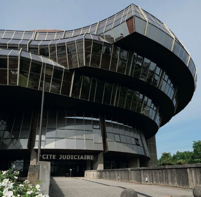 Façade de la cité judiciaire de Rennes