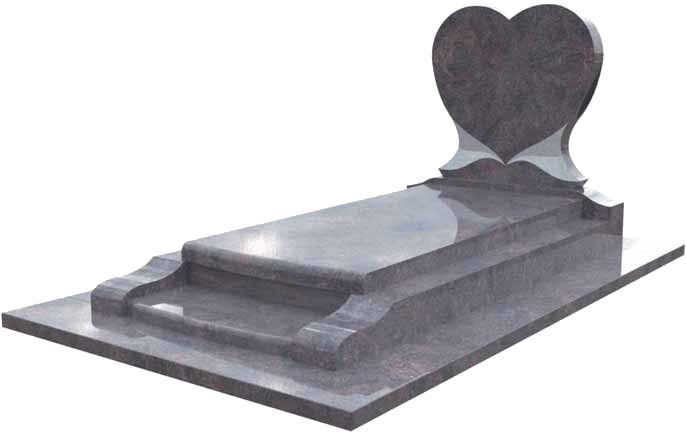 Monument funéraire, modèle Cœur