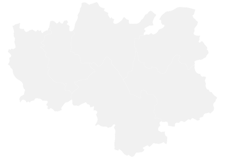 Carte du Laos en silhouette, plate et gris clair, sur fond blanc.