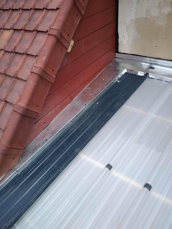 Terrasse zinc ventilée