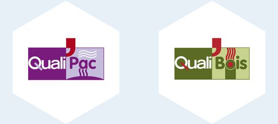 Logos QualiPac et QualiBois.