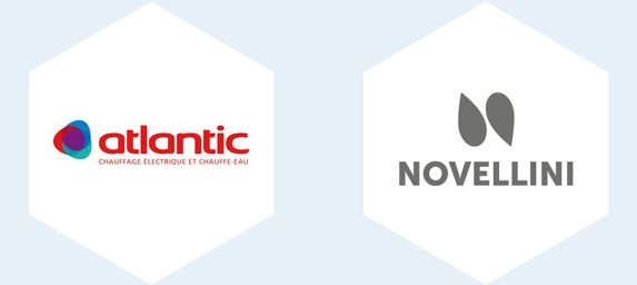 Logos Atlantic et Novellini.