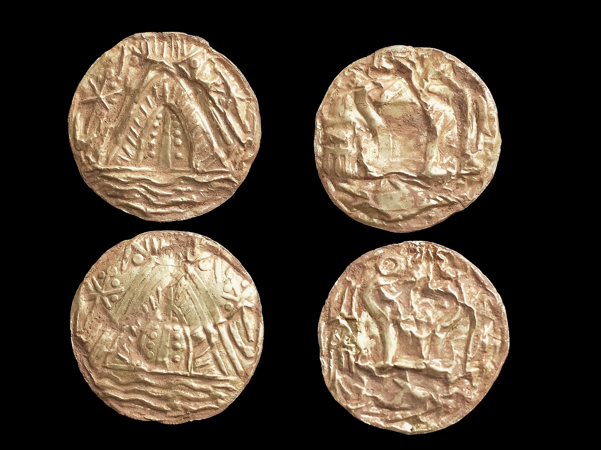4 pièces d'or anciennes