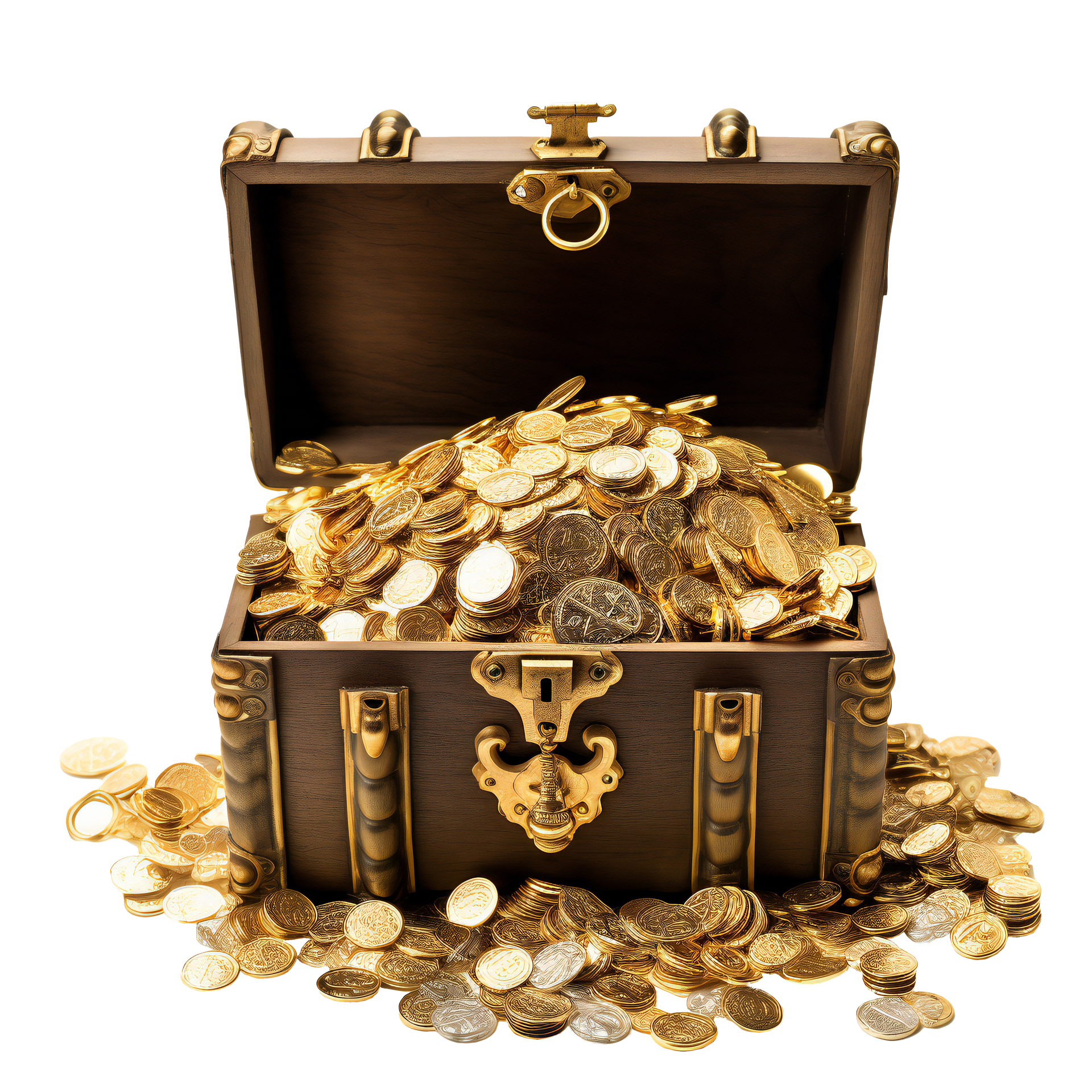 Coffre de pièces d'or