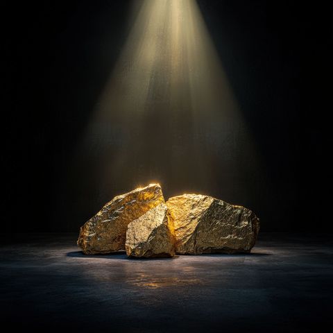3 pépites d'or
