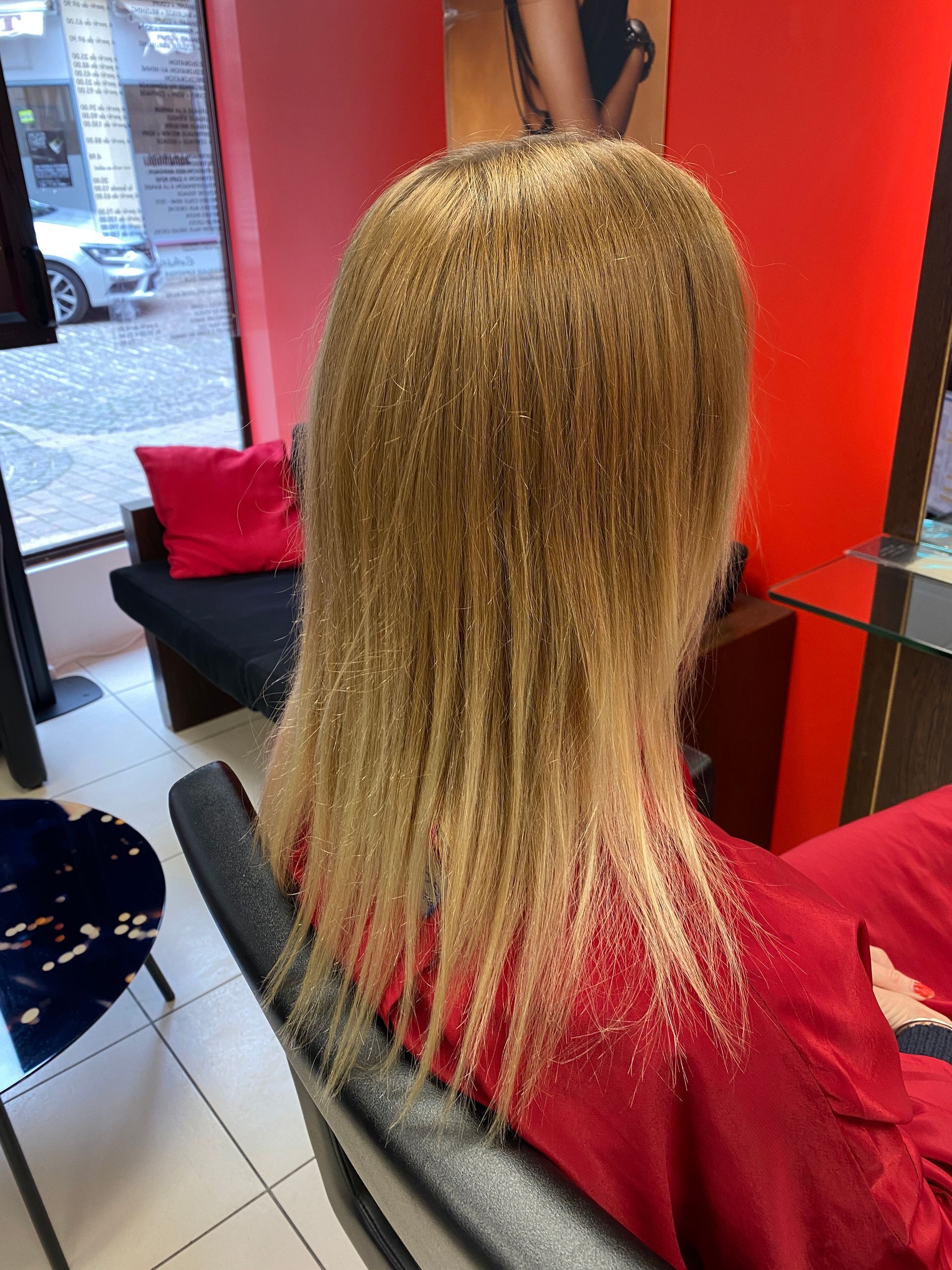 Des cheveux avant extension