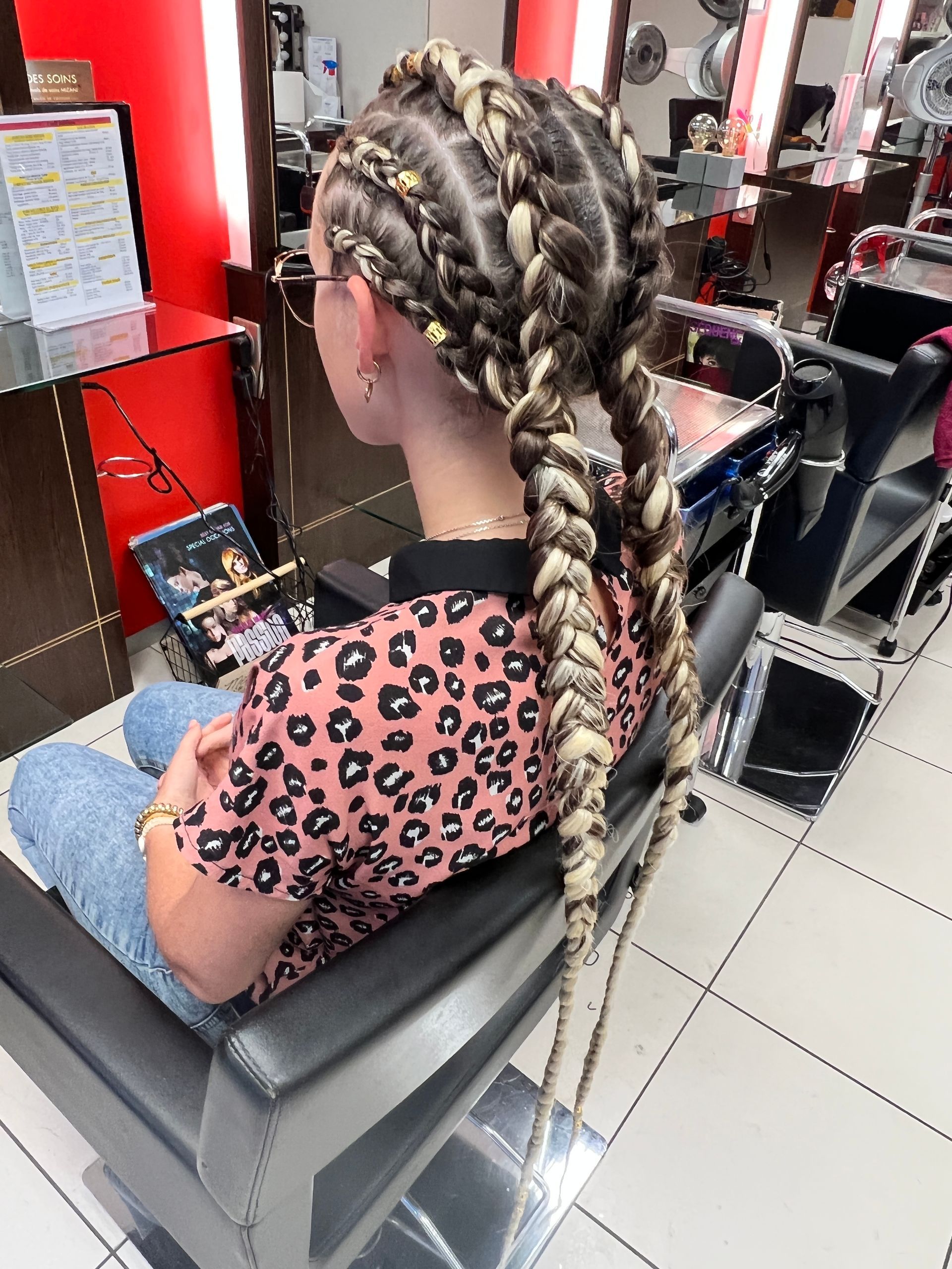 Des tresses avec des extensions