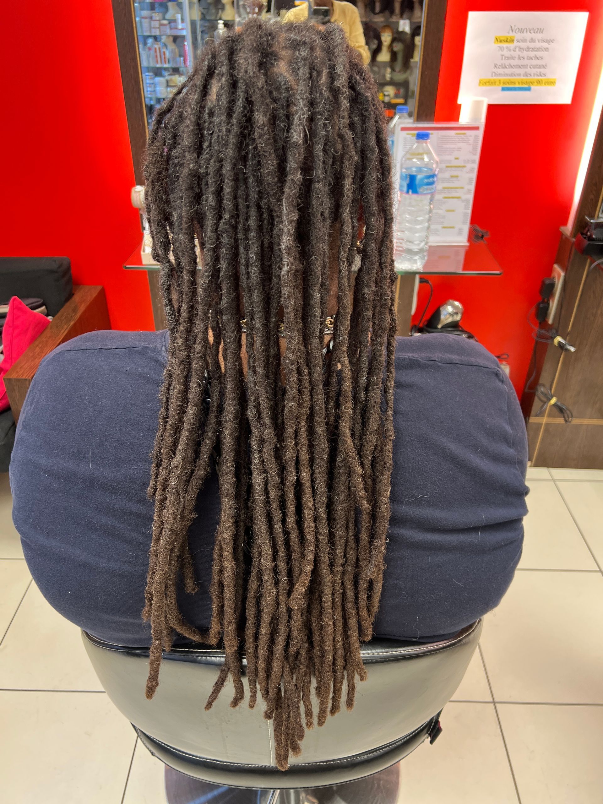 Un entretien de dreadlocks