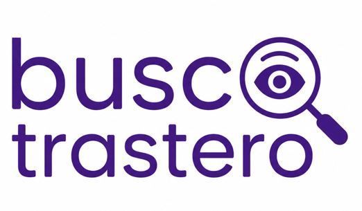 Logotipo morado de &ldquo;buscotrastero&rdquo; con una lupa que forma la &ldquo;o&rdquo; y la &ldquo;o&rdquo; de la palabra &ldquo;busco&rdquo;.