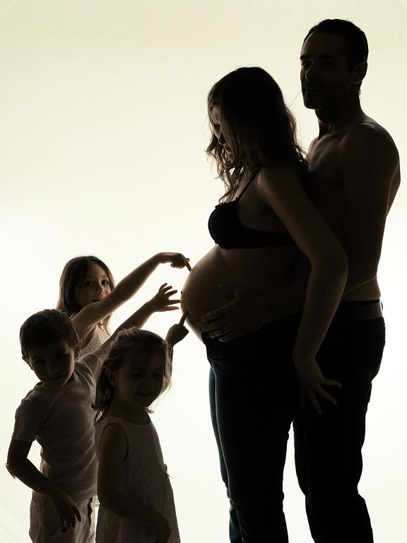 Photo famille portrait grossesse