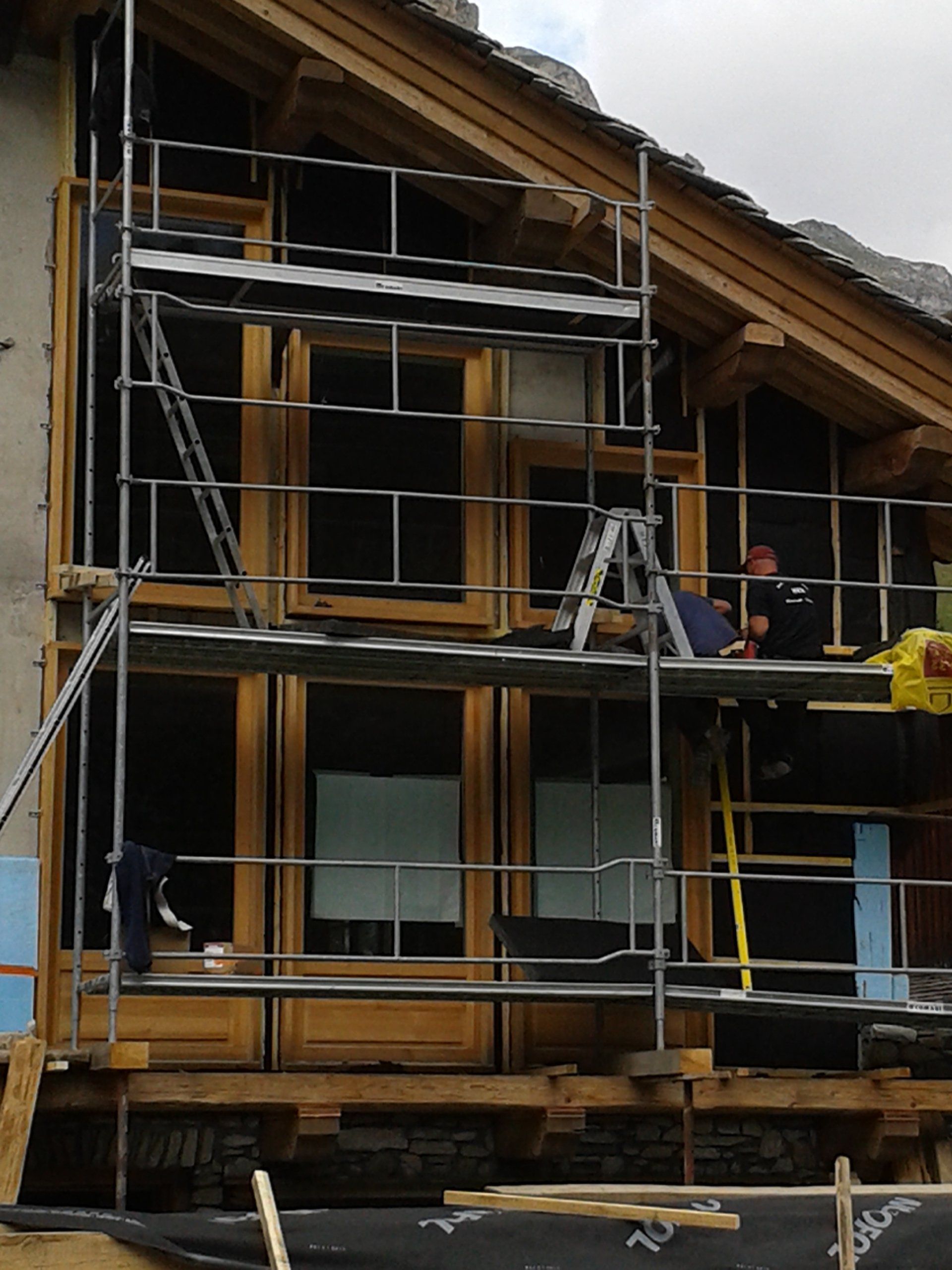 isolation façade chalet