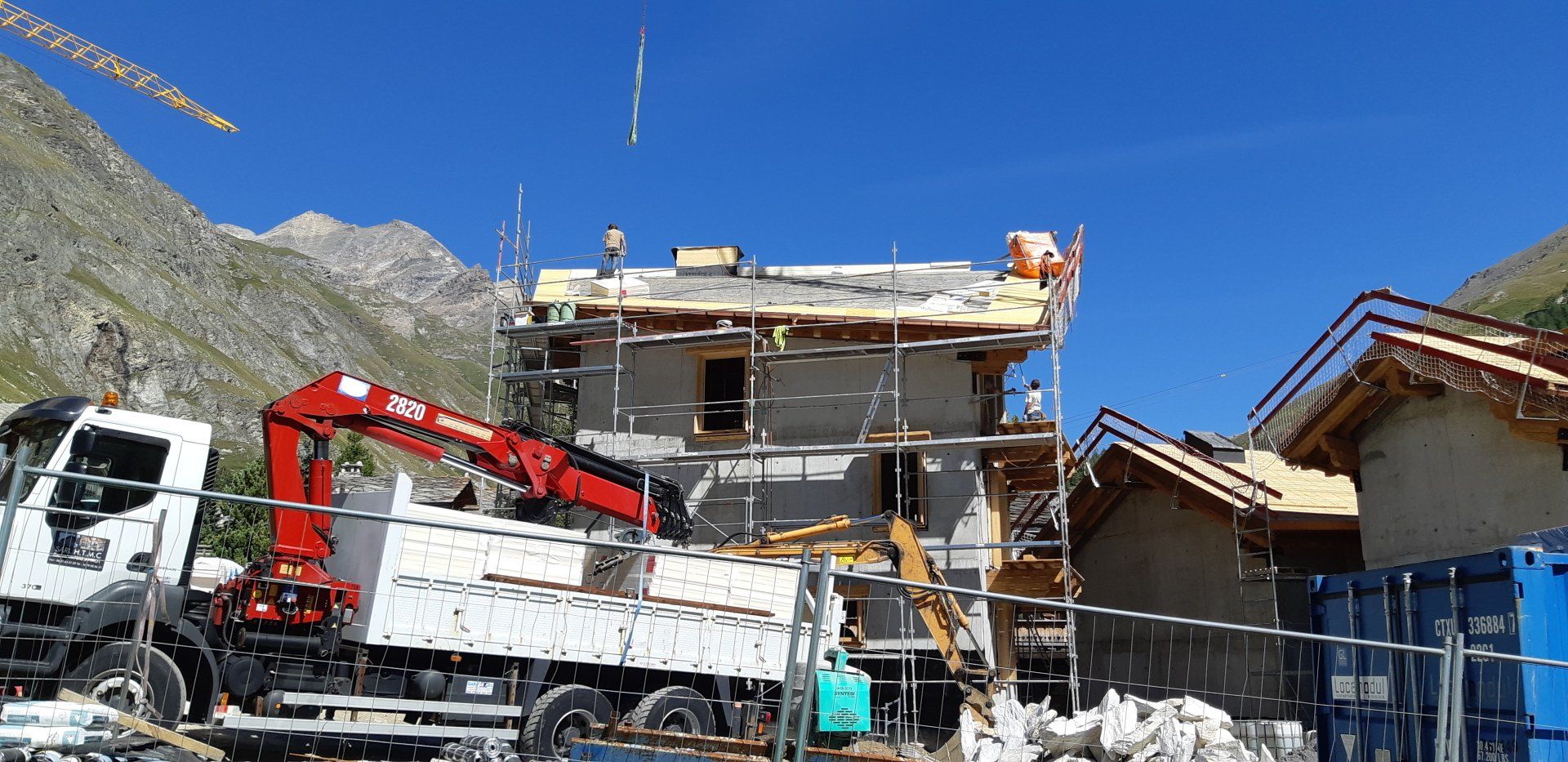 échafaudage travaux