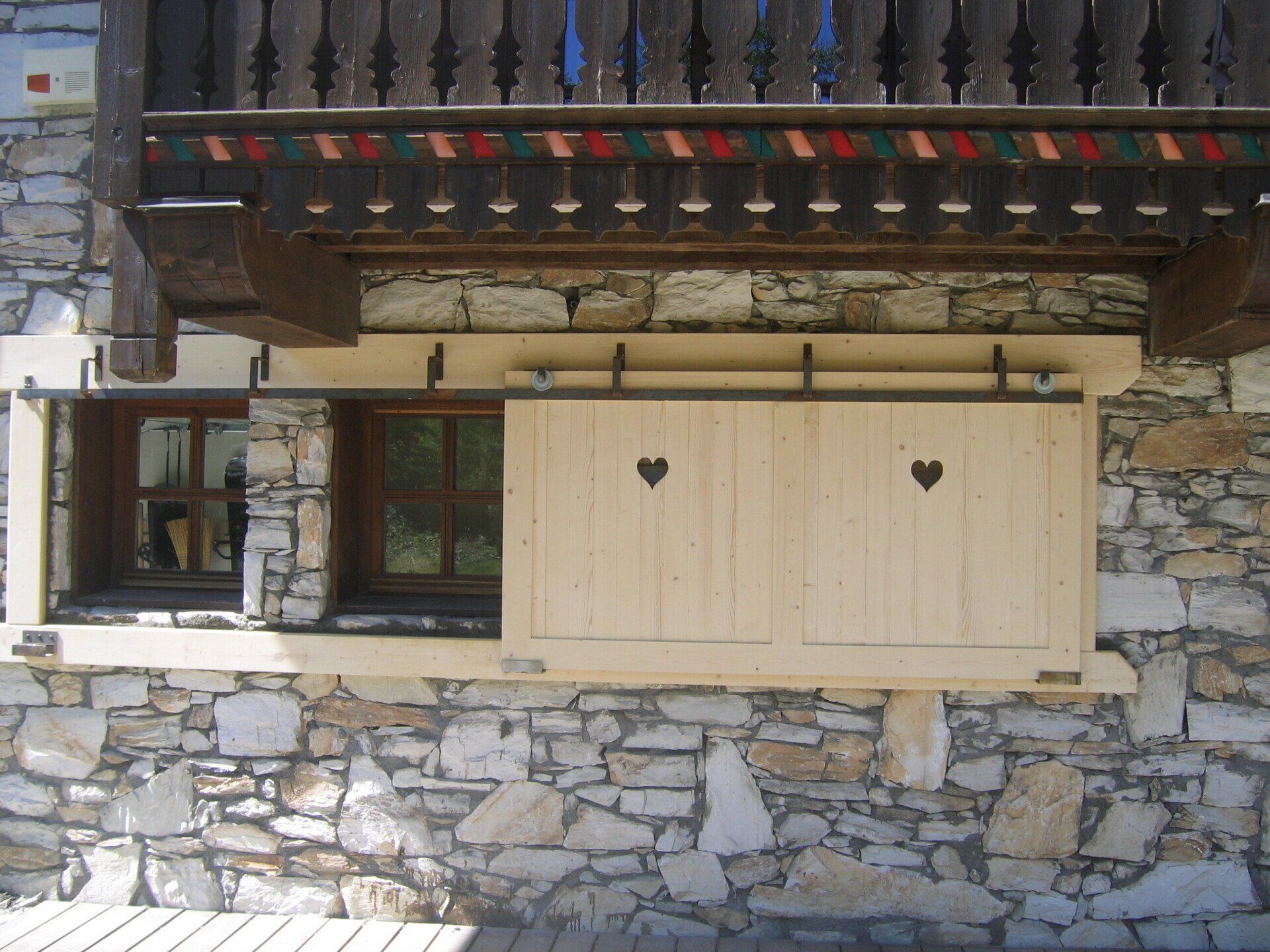 Fenêtres d'un chalet