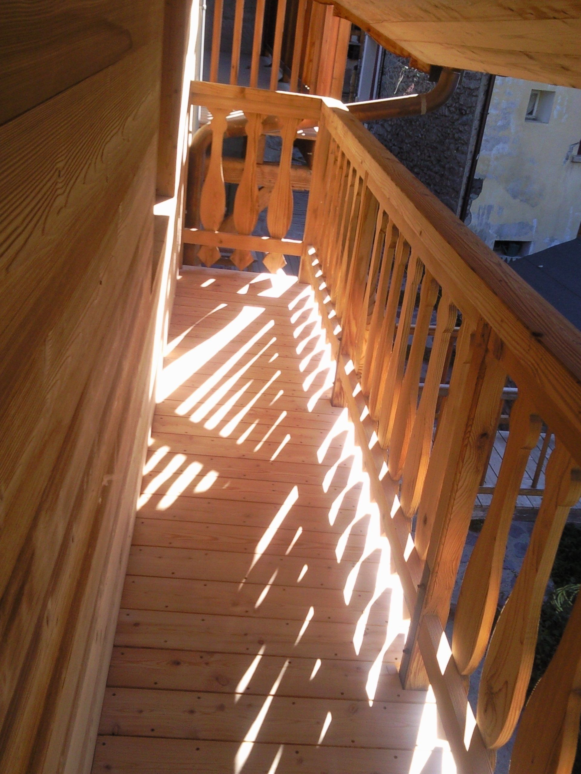 Balcon d'un chalet