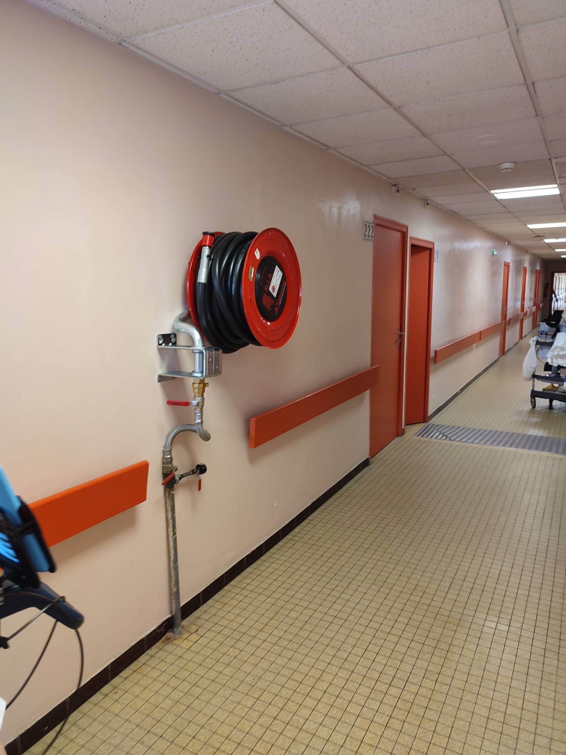 Lance incendie dans un hôpital