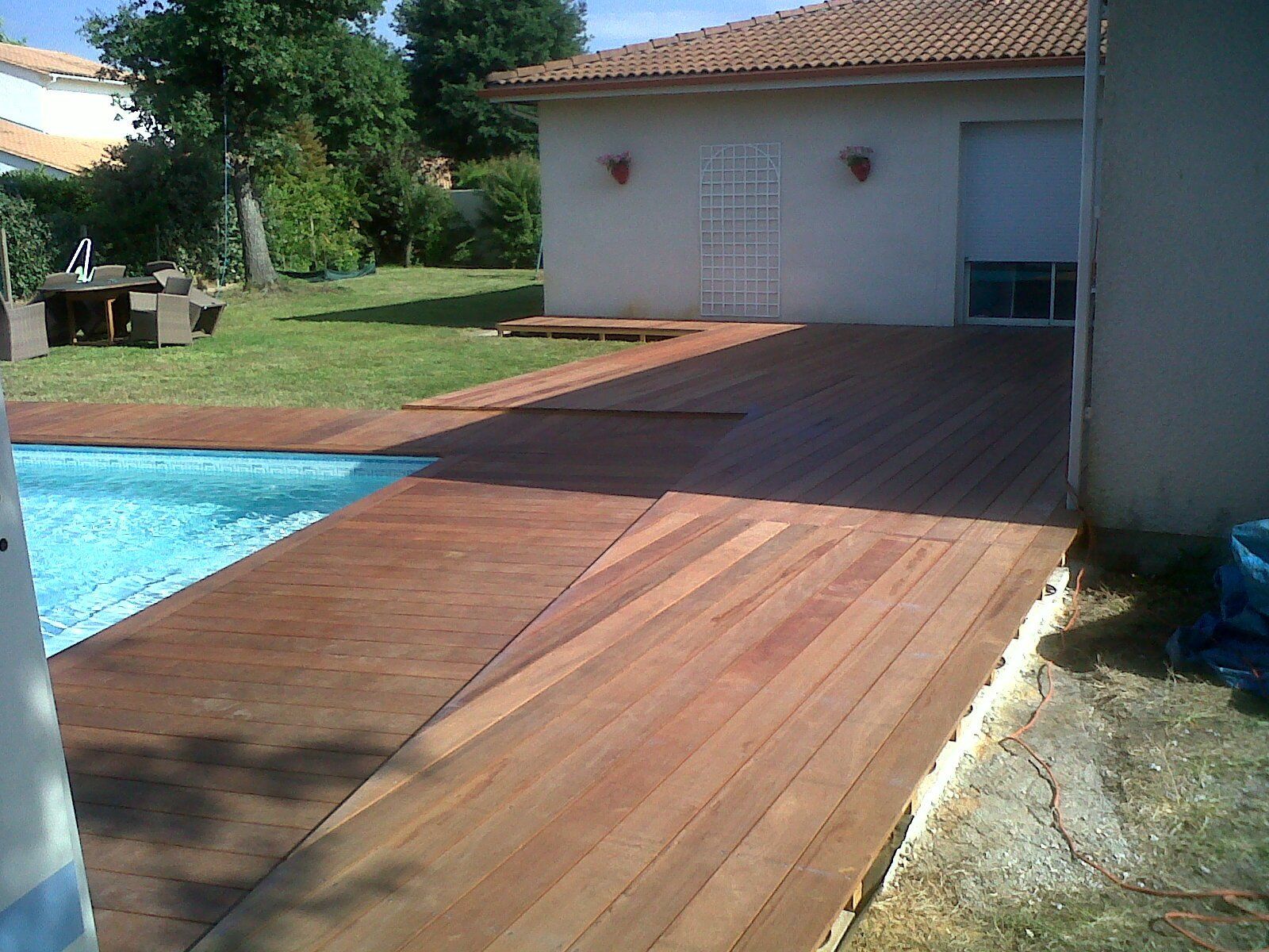 Terrasse bois piscine