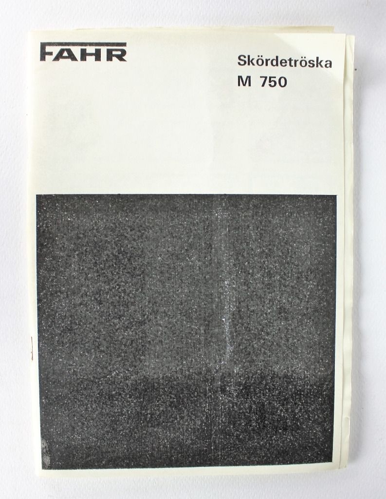Fahr M750 Instruktionsbok