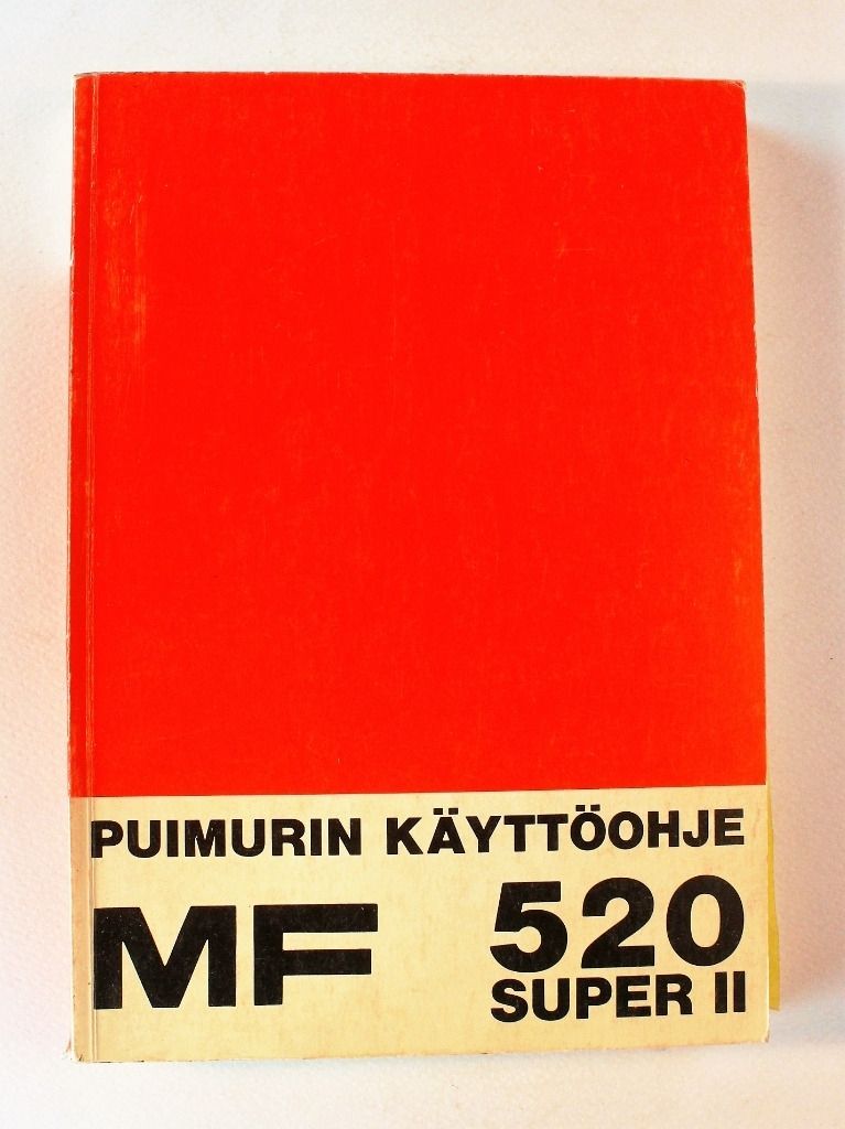 Massey Ferguson 520 Super II Käyttöohje