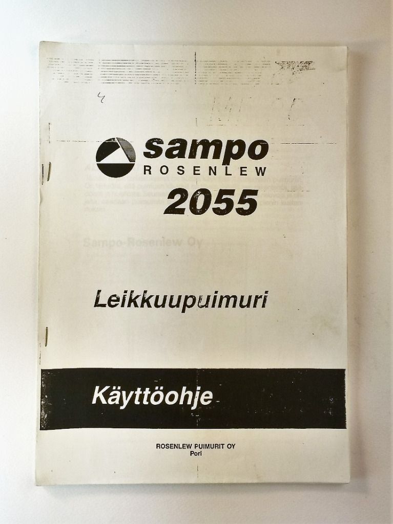 Sampo Rosenlew 2055 Käyttöohjekirja