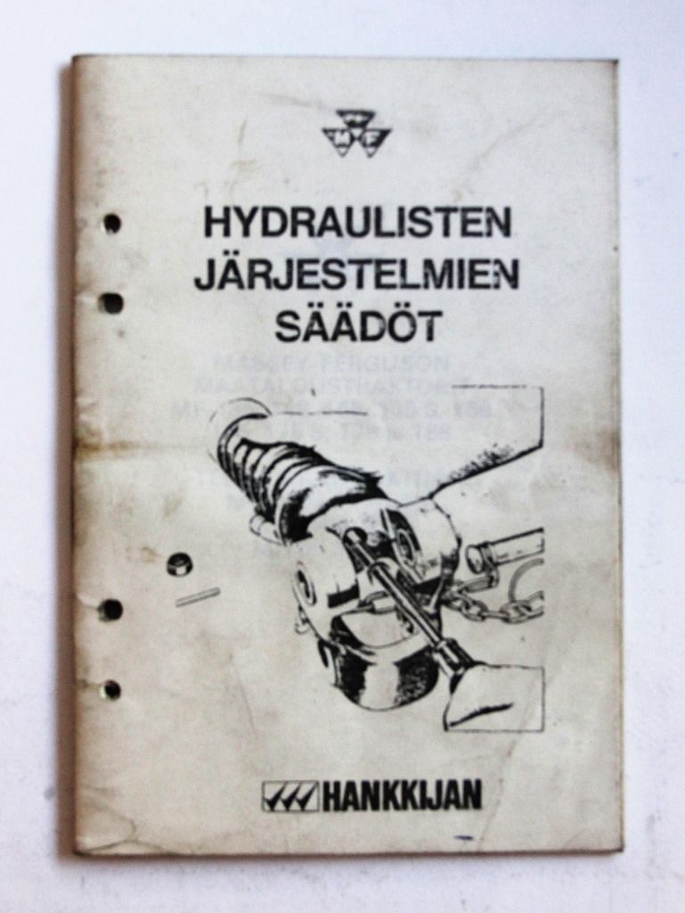 MF Hydraulisten järjestelmien säädöt