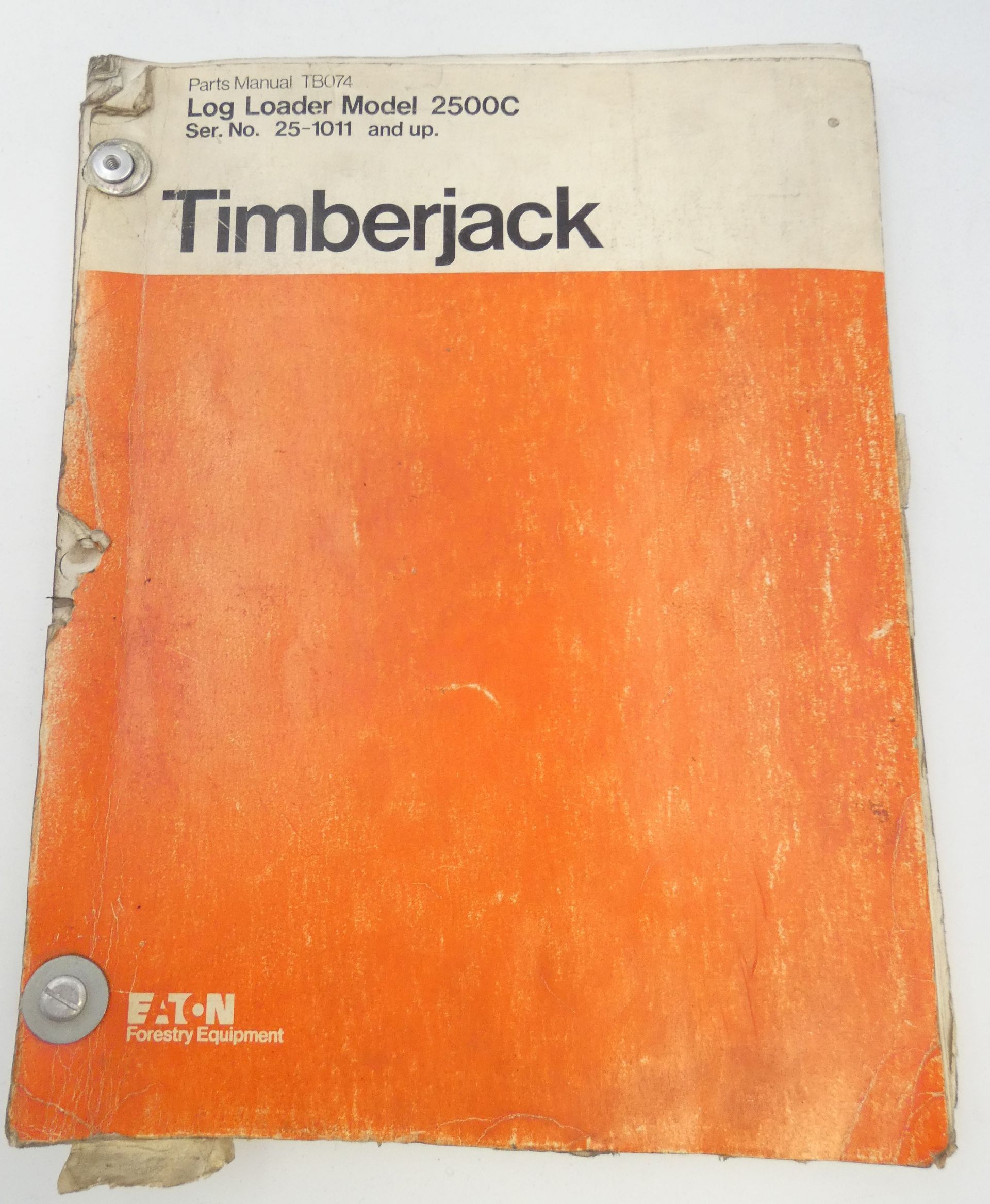 Timberjack Log loader model 2500C parts manual