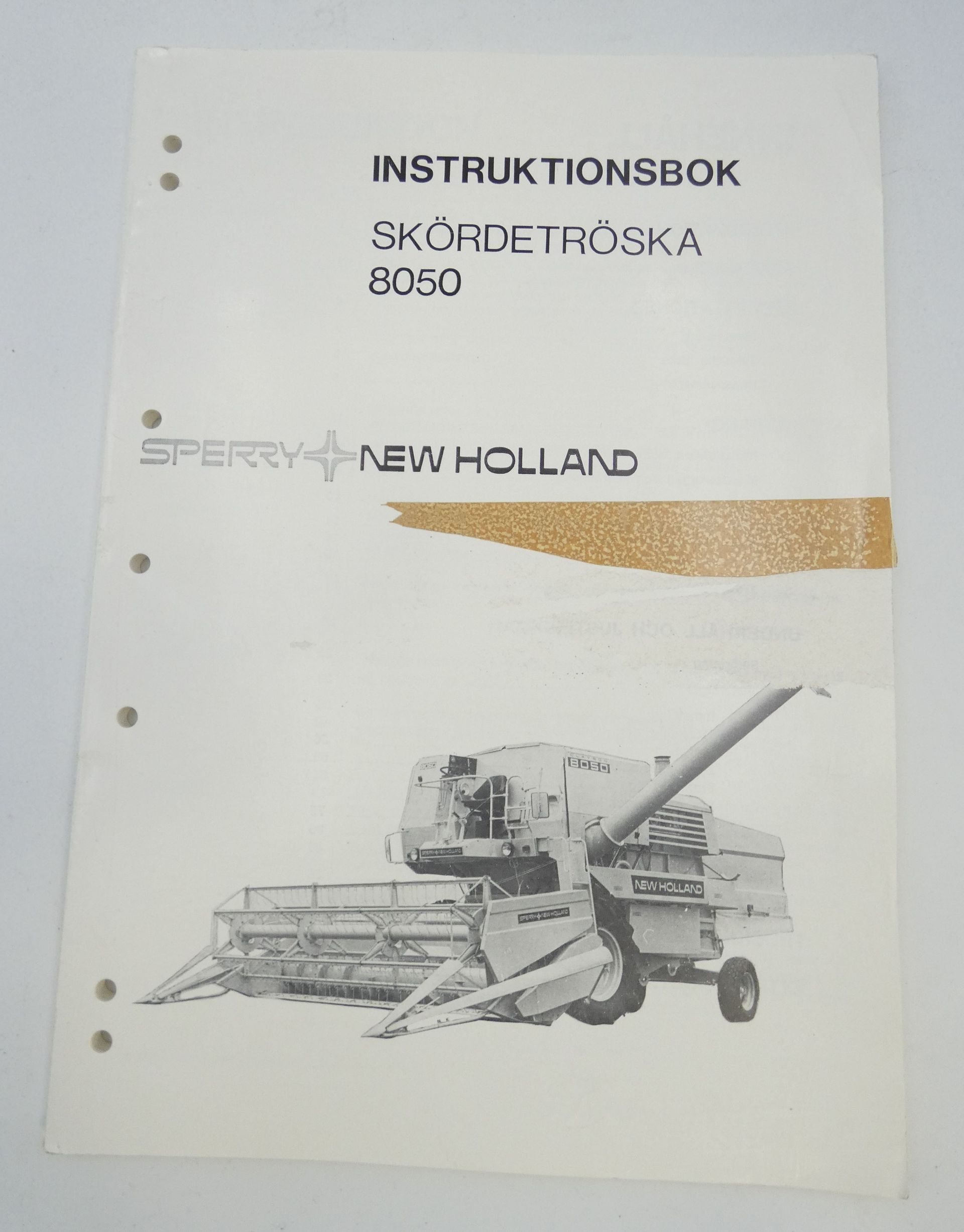 New Holland 8050 sködertröska instruktionsbok
