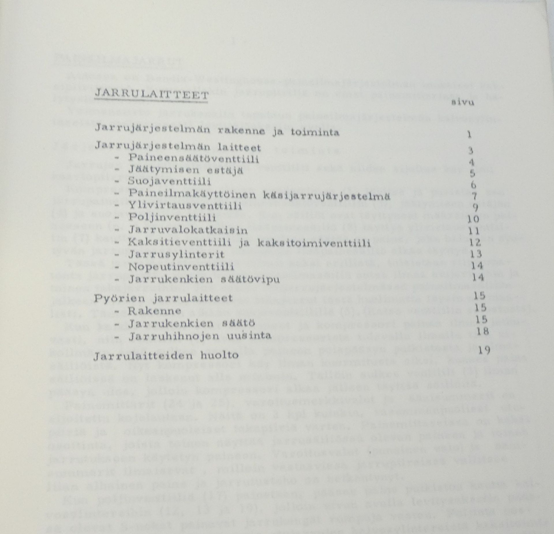 Vanaja kuorma-auton paineilmajarrut huolto-ohjeet