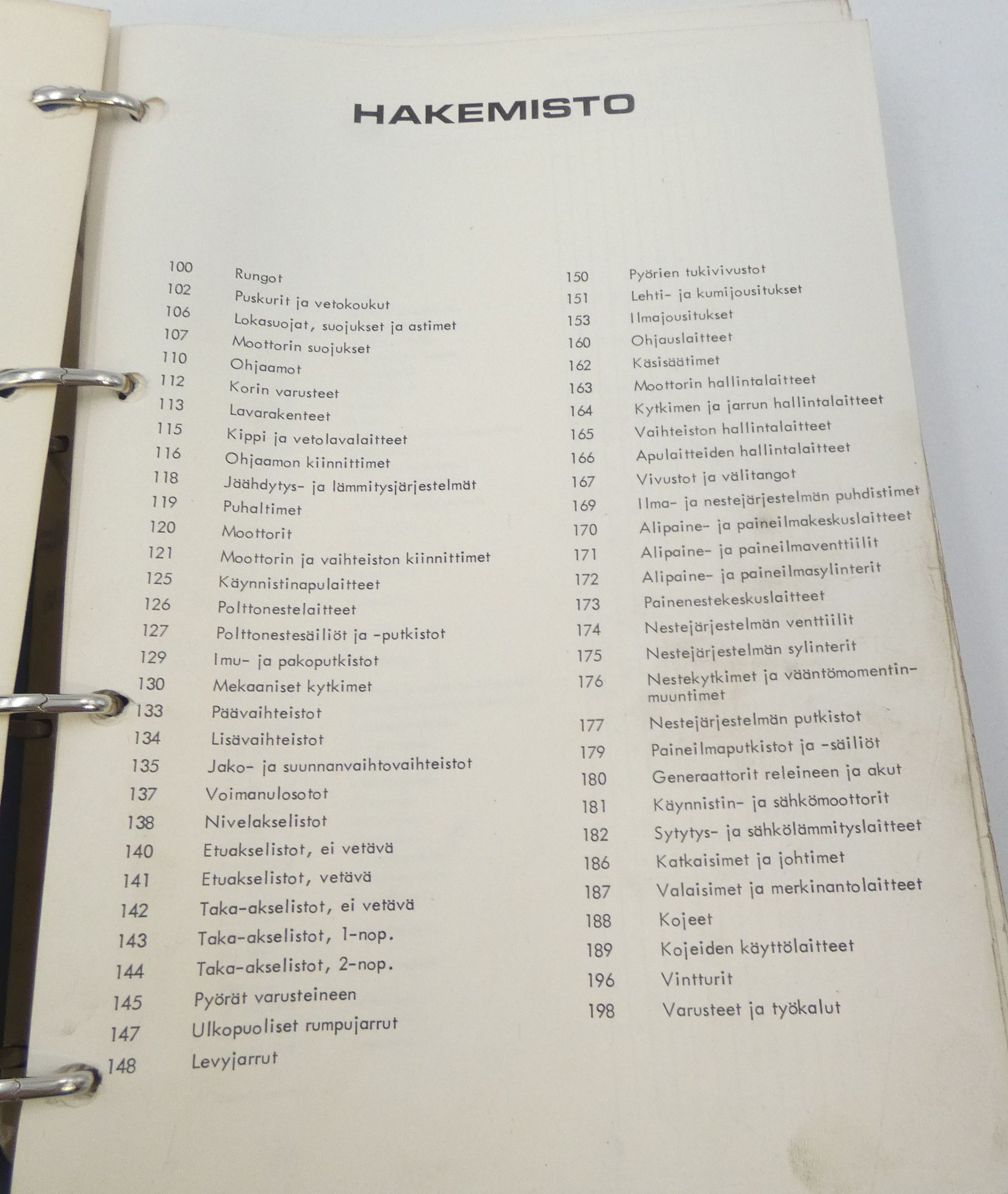 Sisu R-141, 142 BPT/CZT/DST sarja 6 malli 1979-1980 varaosakirja