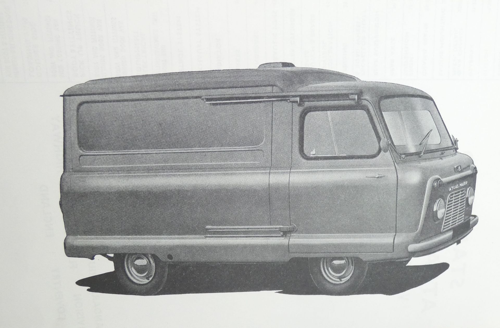 Standard Atlas Major van & pick-up truck spare parts manual