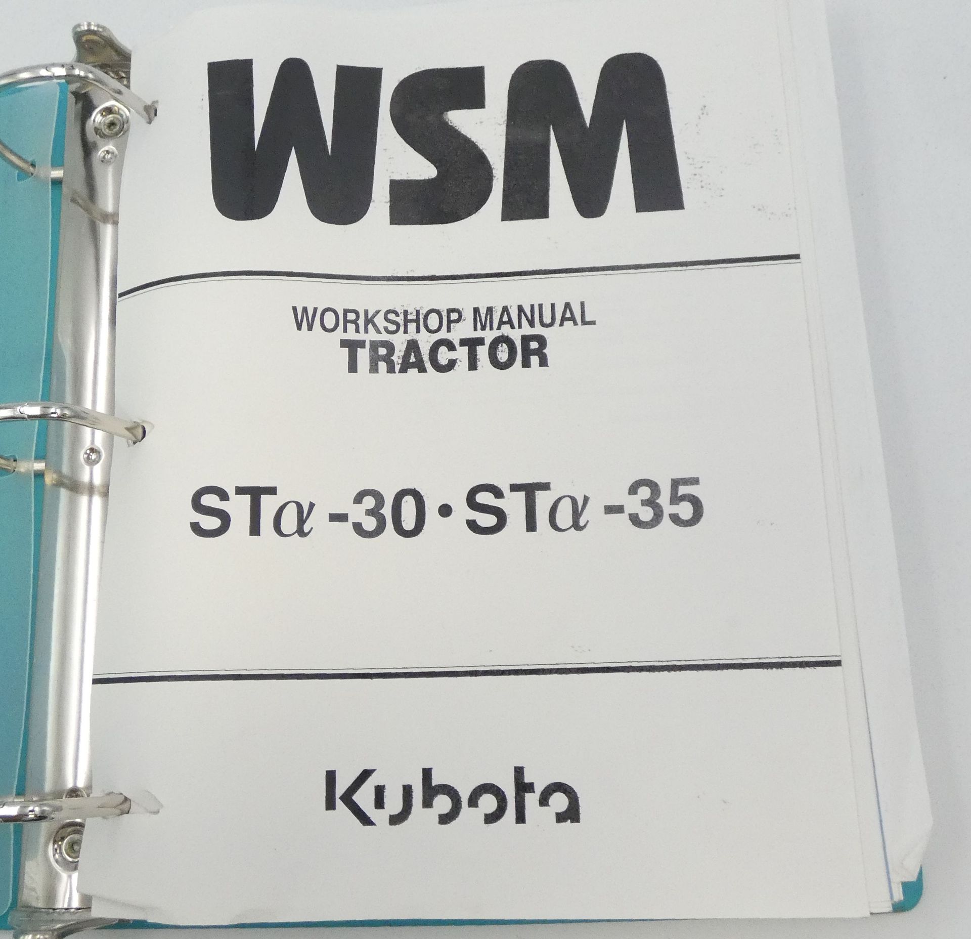 Kubota STa-30, STa-35 tractor workshop manual