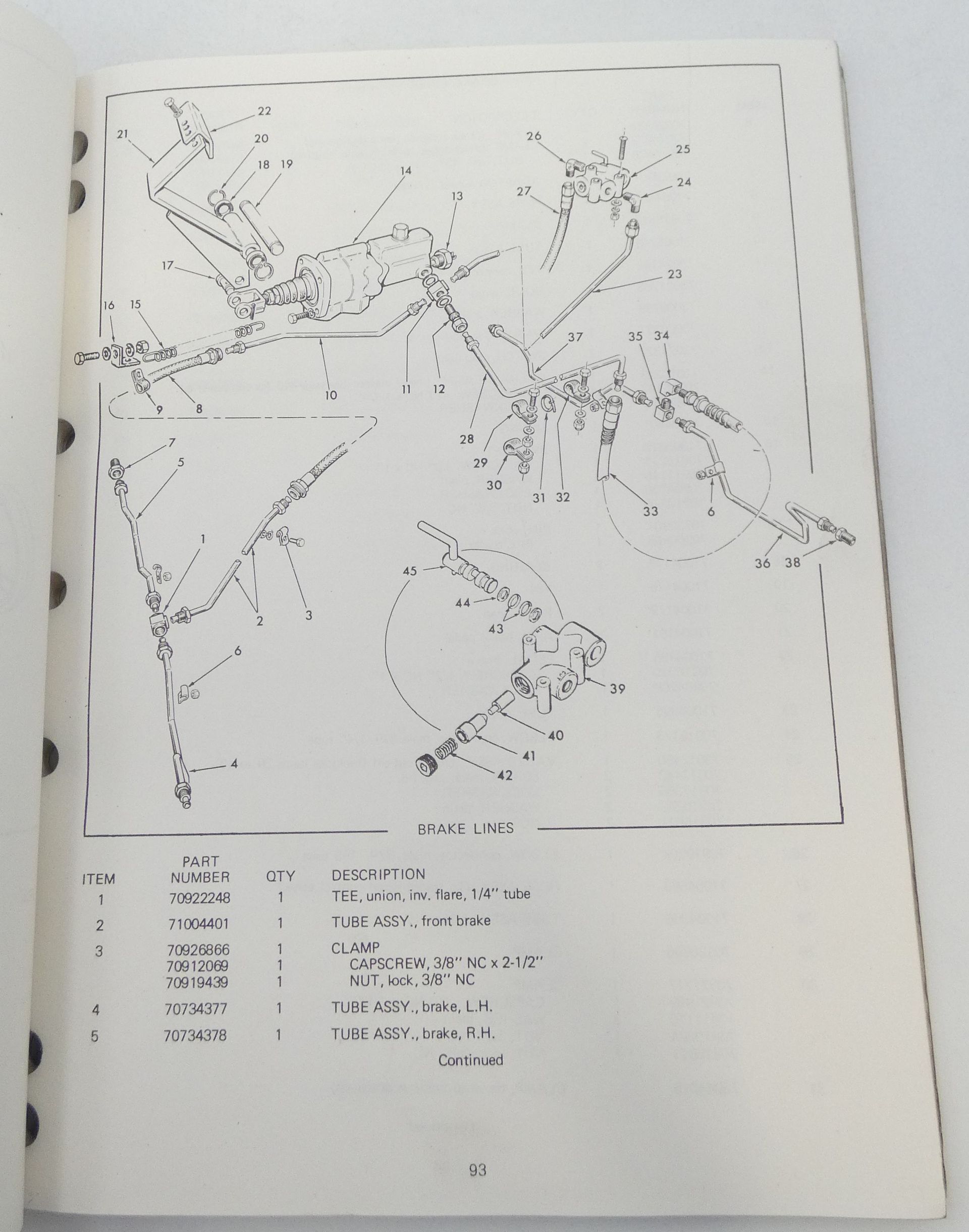 Fiat 345-B wheel loader parts catalogue