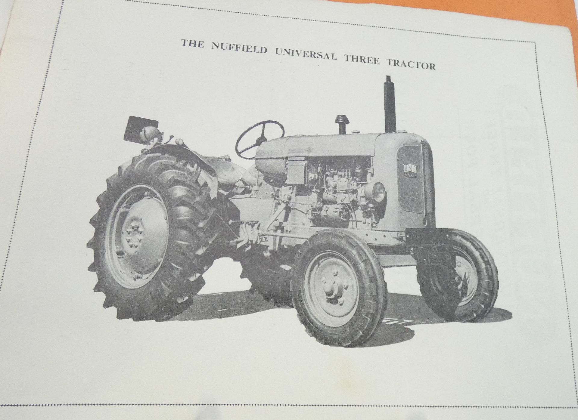The Nuffield Universal three and four tractors workshop manual