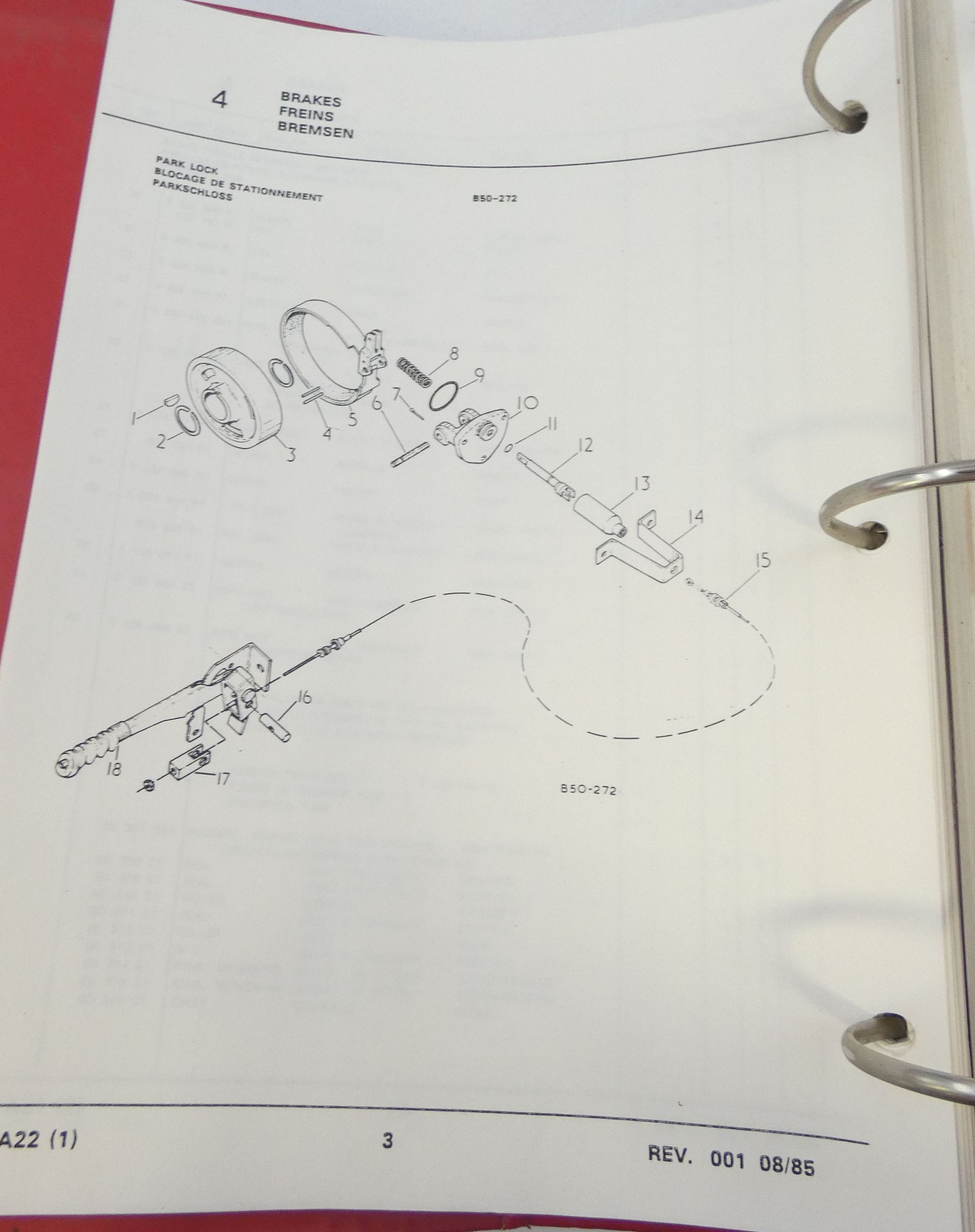CaseIH 485XL, 585XL diesel tractors parts catalog