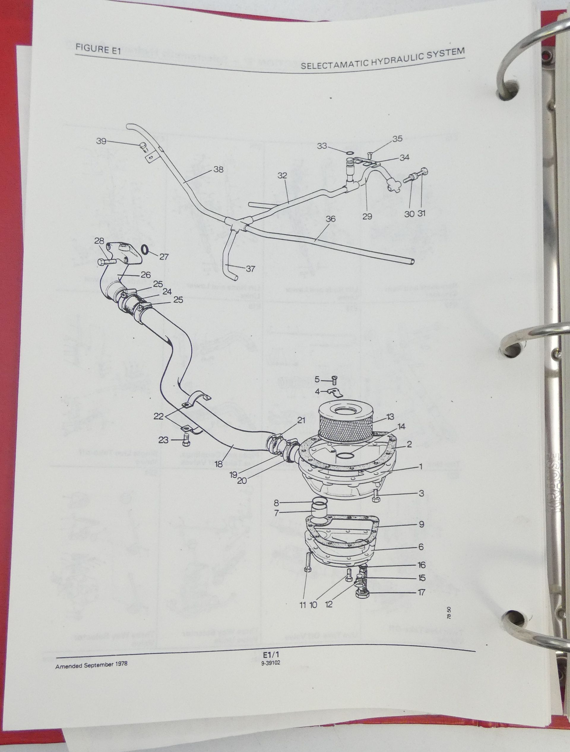 David Brown Case tractors 1410-1412 parts catalogue