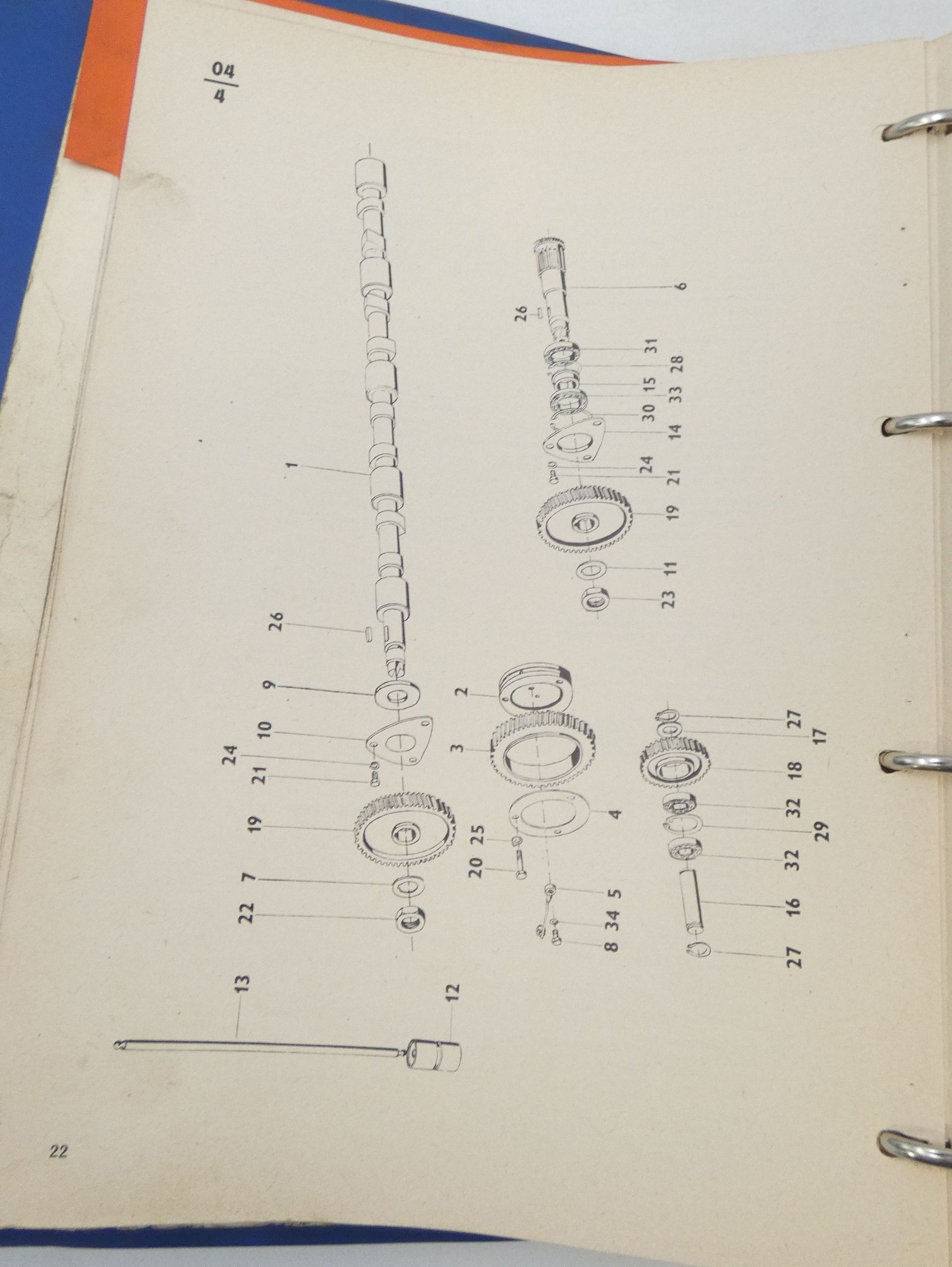 Zetor 5011-7045 varaosakirja