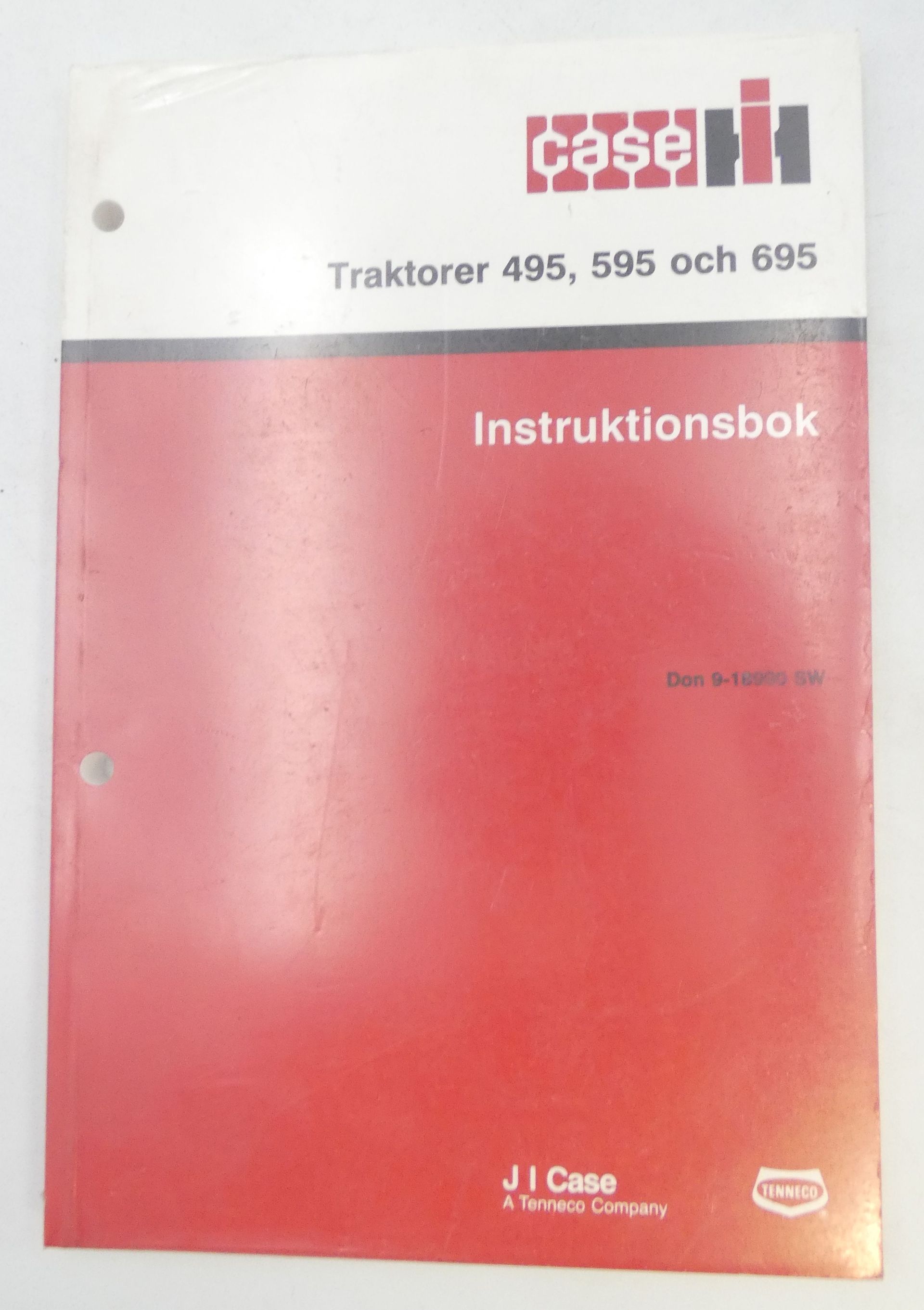 CaseIH 495, 595 och 695 traktorer instruktionsbok