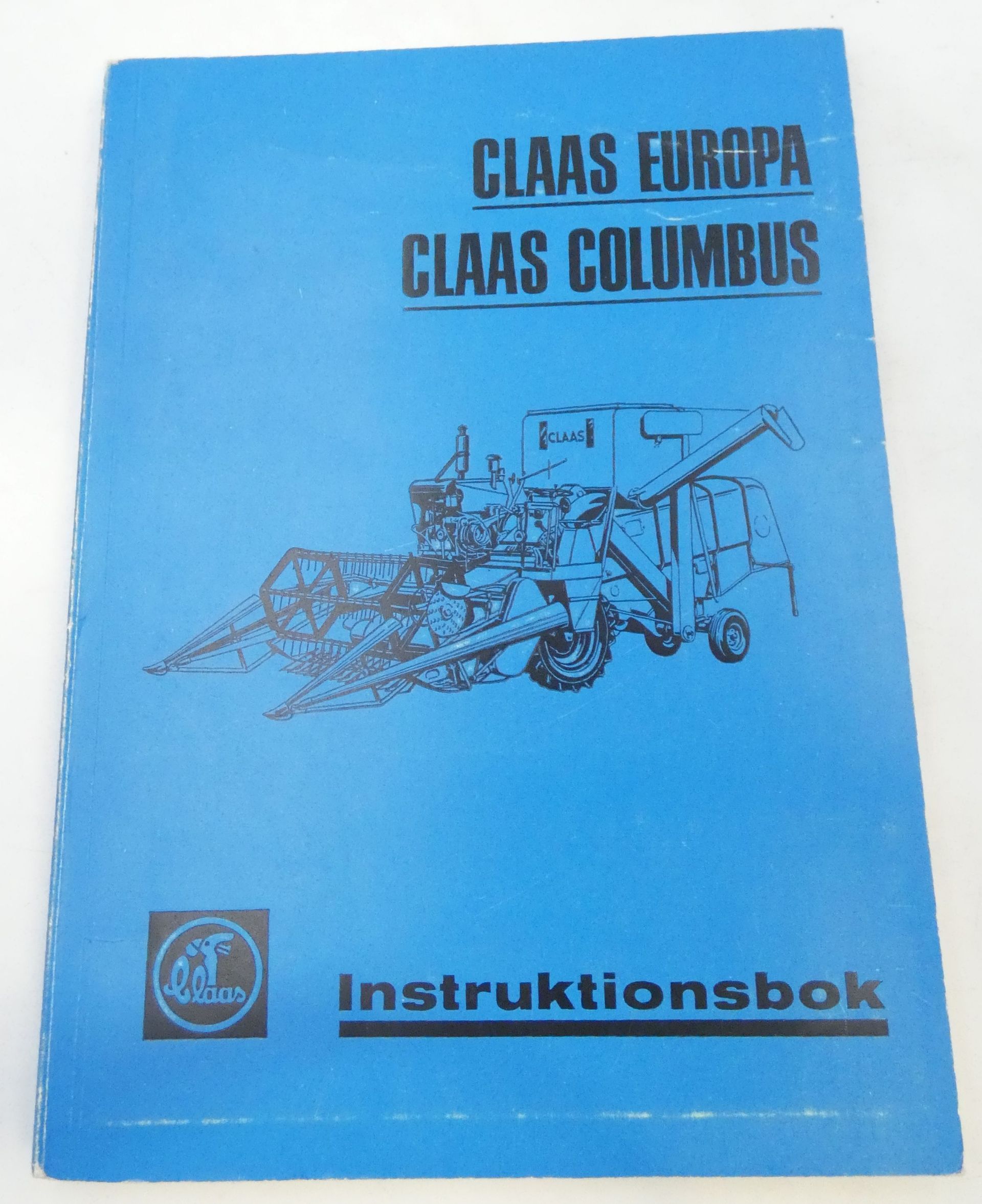 Claas Europa & Columbus instruktionsbok + Claas Europa lubrication chart