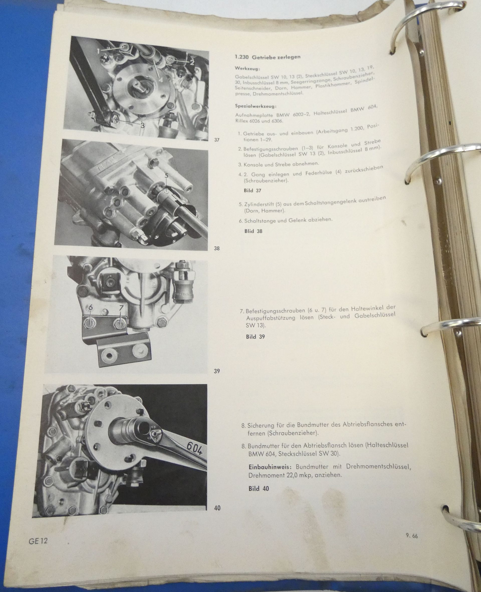 BMW 1500, 1600, 1700, 1800, 1900, 2000 reparaturanleitung