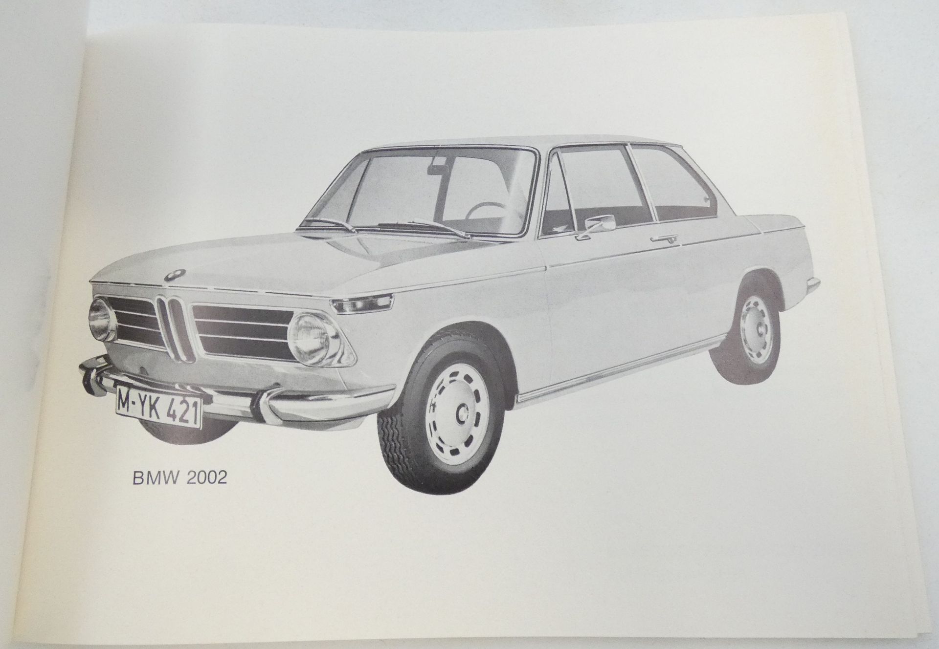 BMW 2002, 1600 Betriebsanleitung